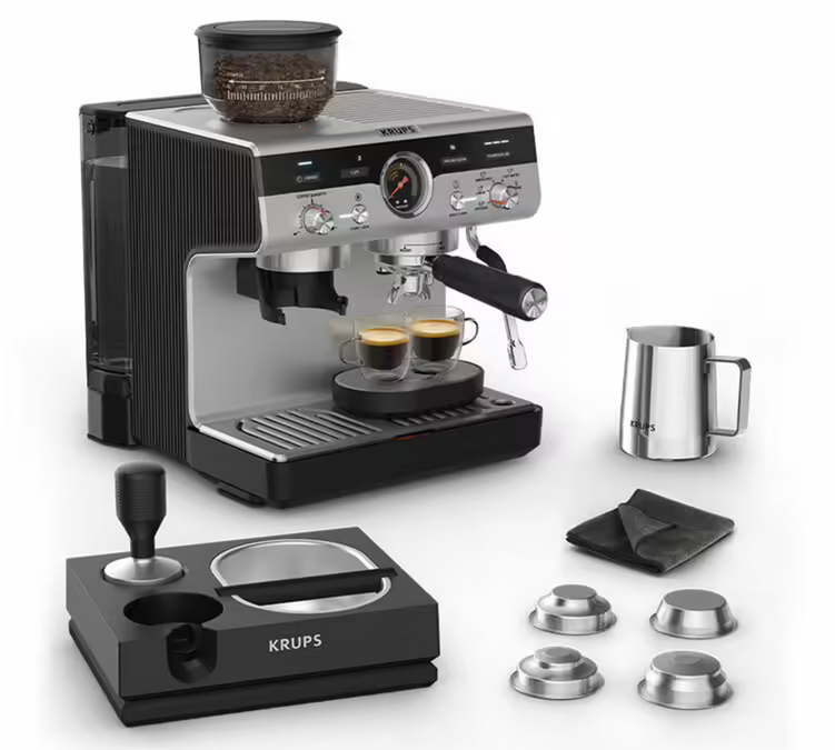 Krups - Siebträgermaschine - Precision Plus - Edelstahl