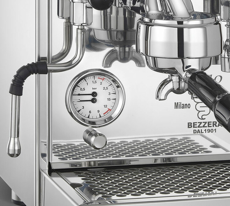 Bezzera BZ10 PM Siebträgermaschine - doppeltes Manometer