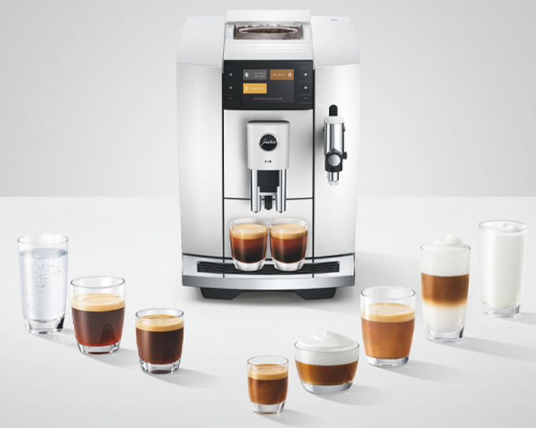 Jura E8 - Kaffeevollautomat Diamond White (ED)