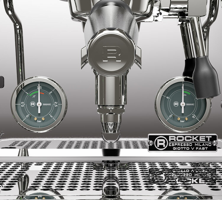 Rocket Espresso - Siebträgermaschine Giotto Fast V - Edelstahl