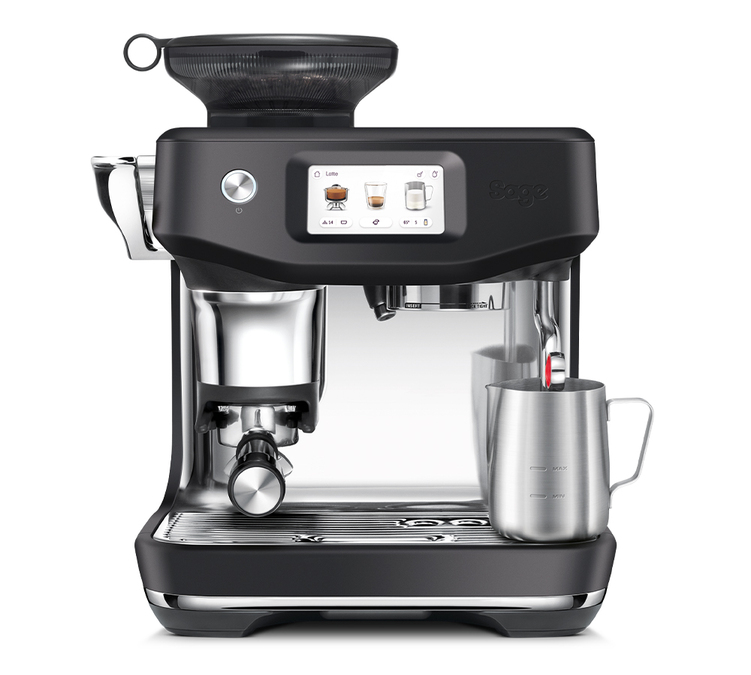 Sage Siebträgermaschine - Barista Touch Impress Black Truffle – Die neue Generation von Sage integriert die Kaltbrühfunk