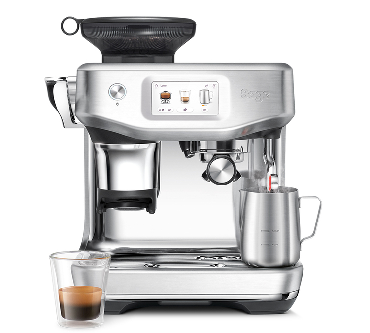 Sage - Siebträgermaschine Barista Touch Impress - Edelstahl - Kaltbrühfunktion