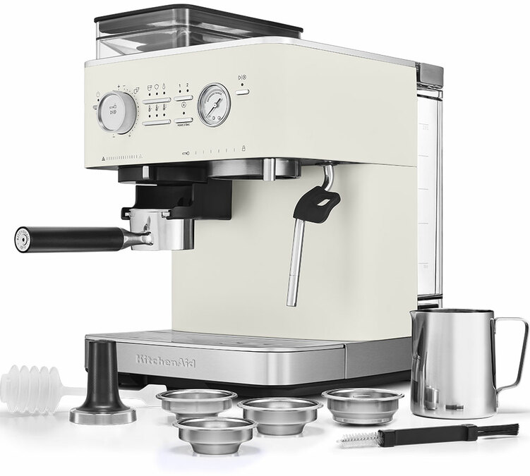 KitchenAid - Kaffeehalbautomat 5KES6551EPL Porcelaine Weiß