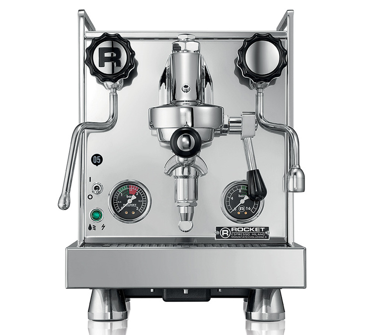 Rocket Espresso - Siebträgermaschine Mozzafiato Cronometro R - Edelstahl