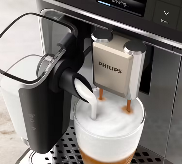 Philips Kaffeevollautomat Serie 4400 EP4446/70 Latte Go