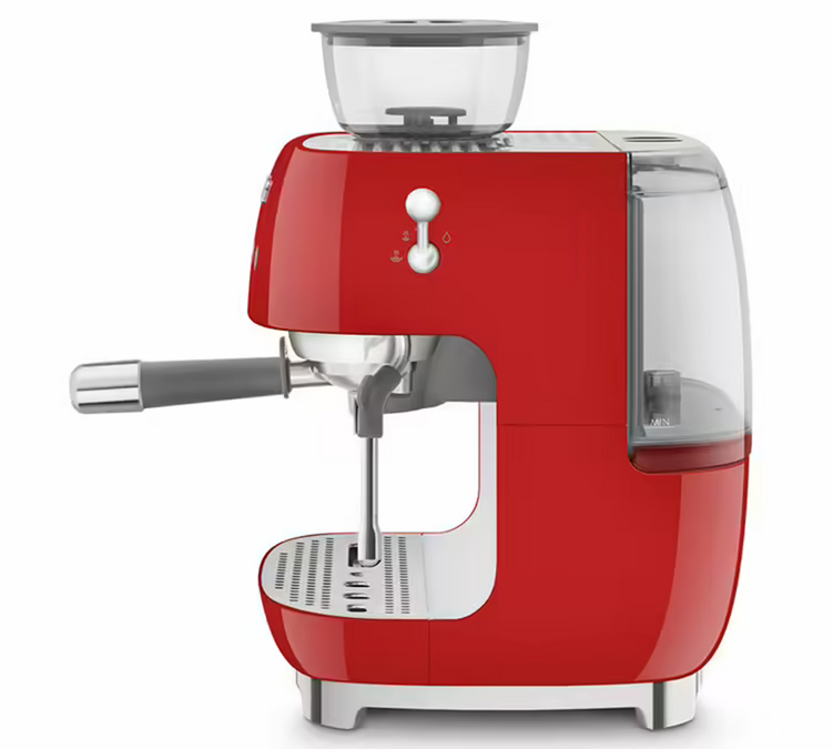 Smeg Espressomaschine EGF03RDEU rot mit Kaffeemühle